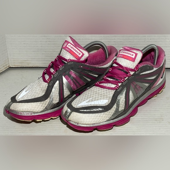 Brooks Pure Cadence 3 Running Shoes Pink/Silver/White Women’s US 9.5/ Eur 41 - Picture 4 of 11